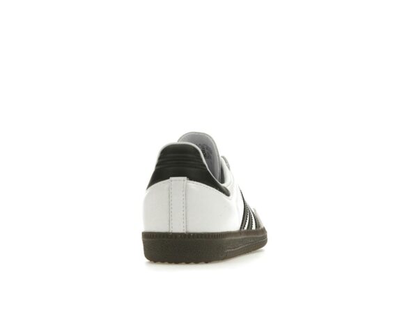 Zapatillas Adidas Samba OG Cloud White Core Black para mujer BZ0057 - Imagen 5
