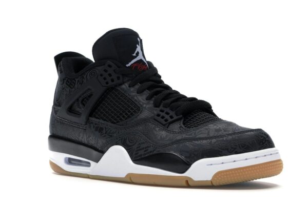 Jordan 4 Retro Laser Negro Goma – CI1184-001 - Imagen 2