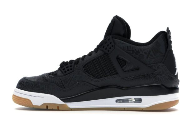 Jordan 4 Retro Laser Negro Goma – CI1184-001 - Imagen 4