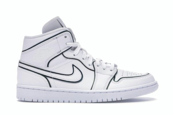 Air Jordan 1 Mid Iridescent Reflective White (Mujer) – CK6587-100 - Imagen 1