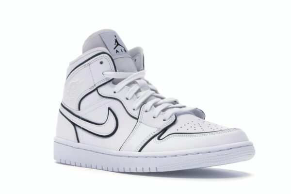 Air Jordan 1 Mid Iridescent Reflective White (Mujer) – CK6587-100 - Imagen 2