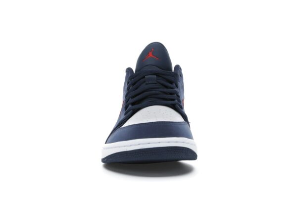 Air Jordan 1 Low USA (CZ8454-400) – Azul marino medianoche/Rojo gimnasio/Blanco - Imagen 3