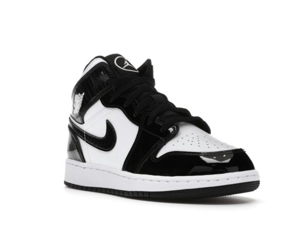 Air Jordan 1 Mid SE All-Star Carbon Fiber (GS) Negro/Blanco – DD2192-001 - Imagen 2
