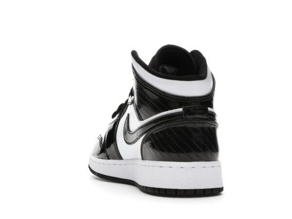 Air Jordan 1 Mid SE All-Star Carbon Fiber (GS) Negro/Blanco – DD2192-001 - Imagen 6