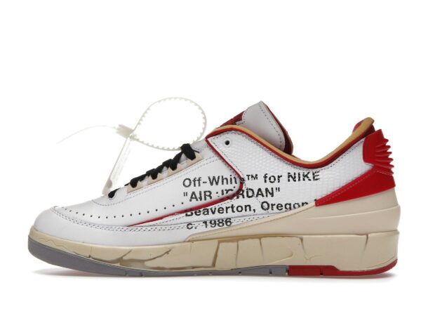 Air Jordan 2 Retro Low SP Off-White Blanco Rojo – DJ4375-106 - Imagen 4