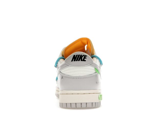 Nike Dunk Low Off-White Lote 2 – DM1602-115 – Vela/Gris neutro-Azul furia - Imagen 5
