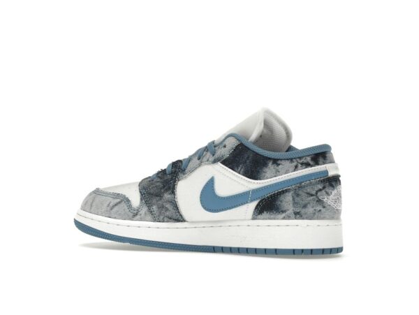 Zapatillas Air Jordan 1 Low Washed Denim GS Azul Blanco DM8947-100 - Imagen 4