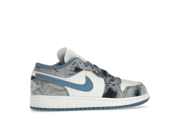 Zapatillas Air Jordan 1 Low Washed Denim GS Azul Blanco DM8947-100 - Imagen 6