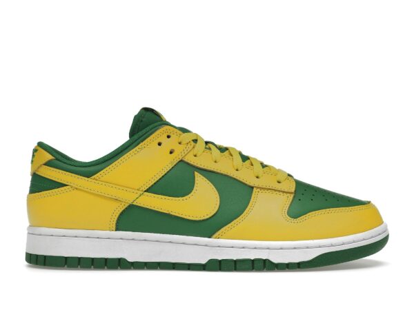 Zapatillas Nike Dunk Low Retro Reverse Brazil – Verde manzana/Amarillo Strike – DV0833-300 - Imagen 1
