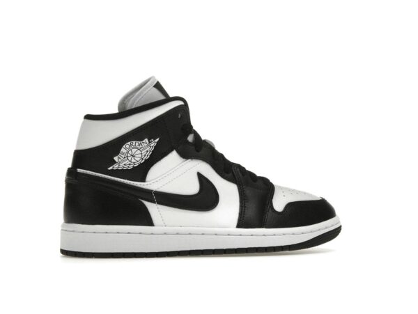 Jordan 1 Mid Panda para mujer, DV0991-101, blanco/negro - Imagen 6
