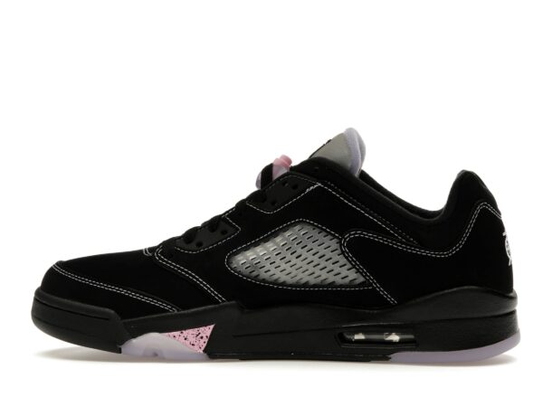 Jordan 5 Retro Low Dongdan (DX4355-015) – Negro/Rosa – Zapatillas deportivas para hombre - Imagen 4