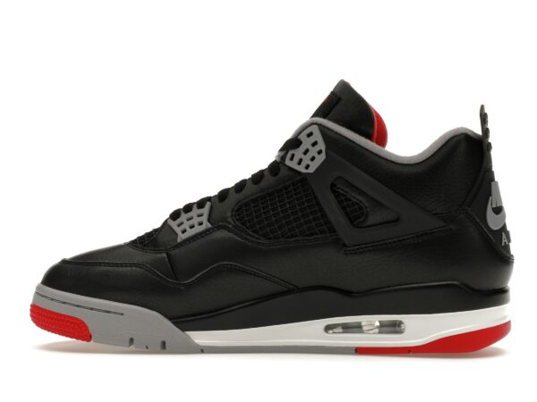 Jordan 4 Retro Bred Reimagined – FV5029-006 – Negro/Gris Cemento/Rojo Universitario/Blanco Cumbre - Imagen 4