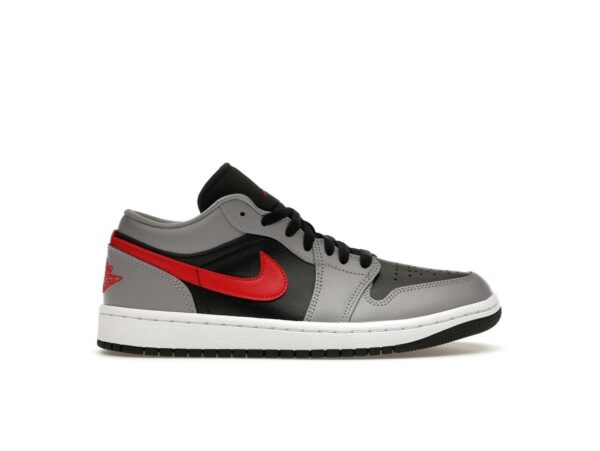 Air Jordan 1 Low para mujer, gris cemento, rojo fuego – FZ4183-002 - Imagen 1