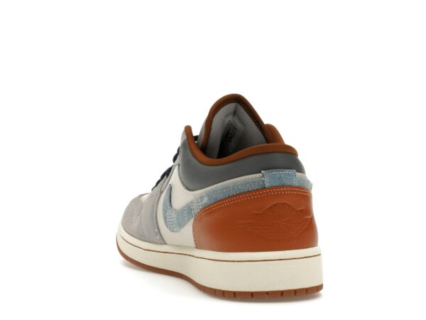 Jordan 1 Low SE Phantom Denim Swoosh – Zapatillas de cuero – FZ5042-041 - Imagen 6
