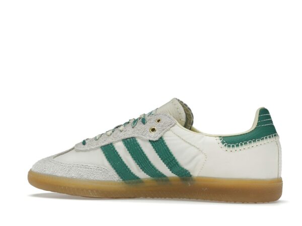 Zapatillas Adidas Samba Wales Bonner de piel color crema y verde – GY4344 - Imagen 5