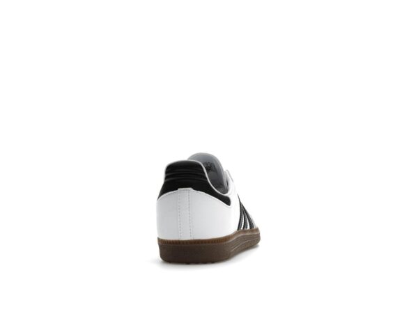 Zapatillas Adidas Samba Vegan White Gum – Blanco nube/Negro núcleo/Goma – H01877 - Imagen 5