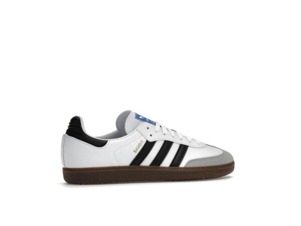 Zapatillas Adidas Samba Vegan White Gum – Blanco nube/Negro núcleo/Goma – H01877 - Imagen 6