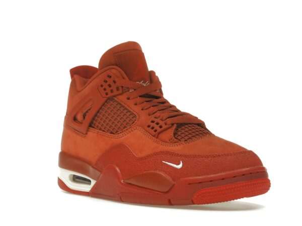 Air Jordan 4 Retro OG SP Nigel Sylvester Brick by Brick Firewood Orange Suede Trainers – HF4340-800 - Imagen 2