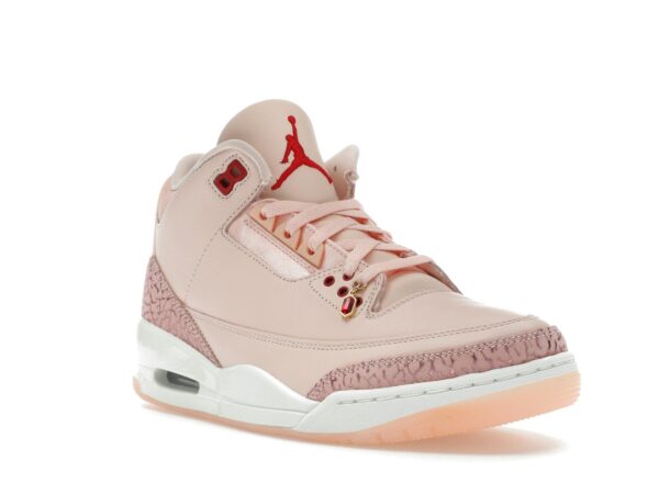 Zapatillas Air Jordan 3 Retro Valentine's Day para mujer – Coral lavado/Rojo gimnasio/Vela – HJ0178-600 - Imagen 2