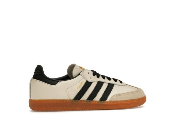 Zapatillas Adidas Samba OG de piel para mujer en color blanco crema y arena Strata - Imagen 6