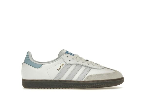 Adidas Samba OG Blanco Halo Azul – Core Blanco/Halo Azul/Gum 5 – ID2055 - Imagen 1