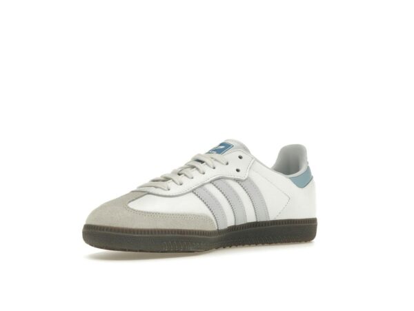 Adidas Samba OG Blanco Halo Azul – Core Blanco/Halo Azul/Gum 5 – ID2055 - Imagen 3