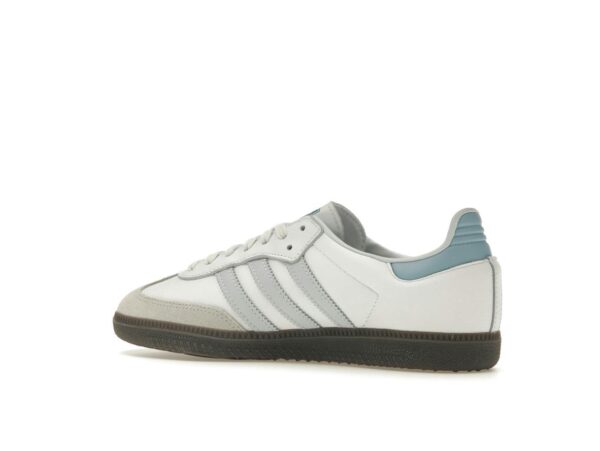 Adidas Samba OG Blanco Halo Azul – Core Blanco/Halo Azul/Gum 5 – ID2055 - Imagen 4