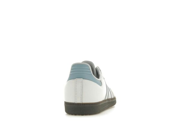 Adidas Samba OG Blanco Halo Azul – Core Blanco/Halo Azul/Gum 5 – ID2055 - Imagen 5