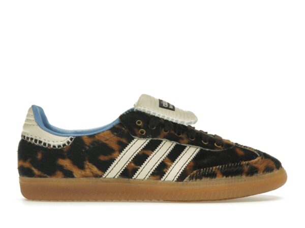 Zapatillas Adidas Samba Wales Bonner Leopard – Marrón oscuro/Blanco crema – IE0578 - Imagen 1