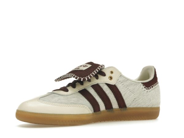 Zapatillas Adidas Samba Wales Bonner de piel color crema y blanco – IE0586 - Imagen 4
