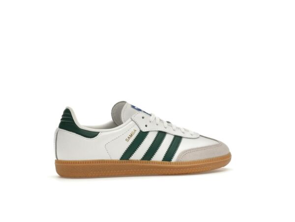 Adidas Samba OG Niños Blanco Verde Colegial Goma IE1331 - Imagen 6