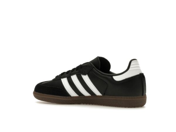 Zapatillas Adidas Samba OG Negro Blanco Goma (GS) IE3676 para escuela primaria - Imagen 4