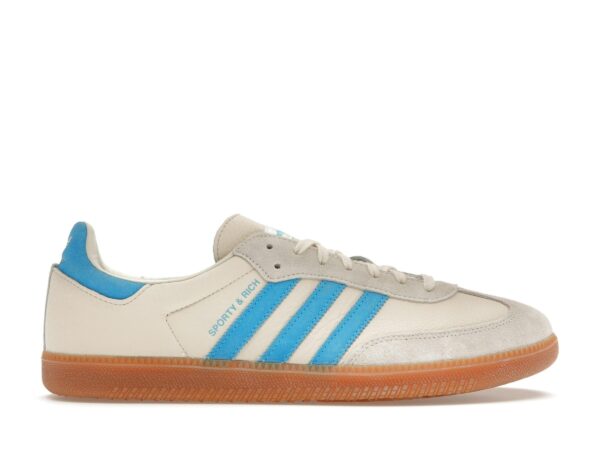 Zapatillas deportivas Adidas Samba OG de piel en azul crema intenso – IE7096 - Imagen 1