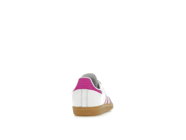 Zapatillas Adidas Samba OG para niños, blancas y moradas, IH2873 - Imagen 5