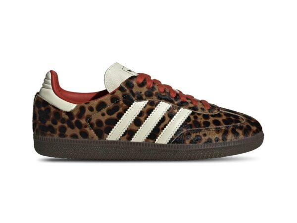 Zapatillas Adidas Samba OG de segunda mano con estampado de leopardo rojo para mujer JI2734 - Imagen 1