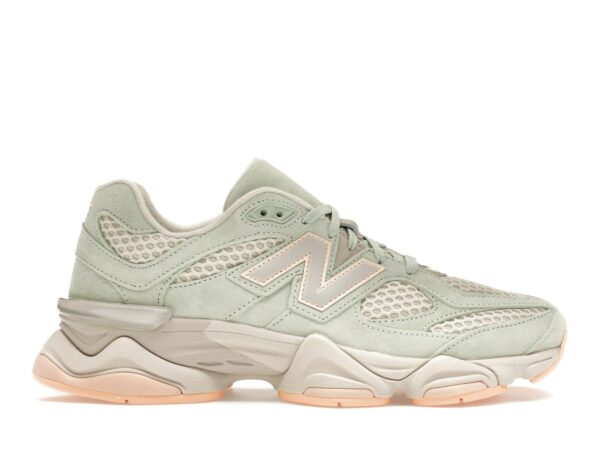 New Balance 9060 The Whitaker Group - Piezas faltantes, color plata y verde musgo, U9060WA1 - Imagen 1