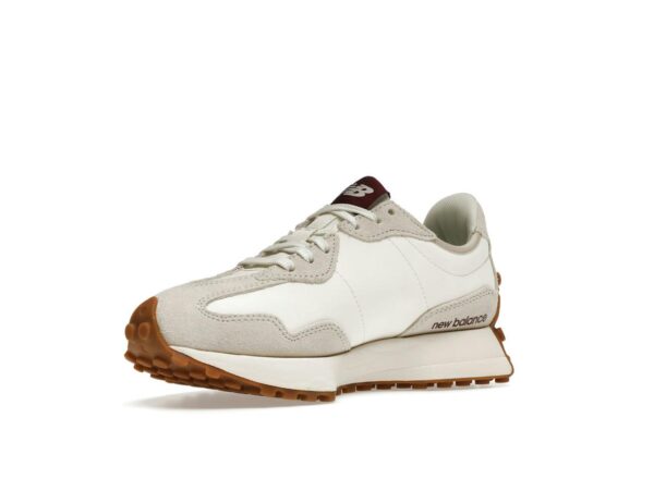 Zapatillas New Balance 327 Moonbeam Classic Burgundy para mujer WS327KA Blanco Rojo Gris - Imagen 3