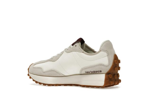 Zapatillas New Balance 327 Moonbeam Classic Burgundy para mujer WS327KA Blanco Rojo Gris - Imagen 4