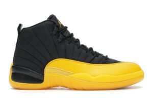 Jordan 12 Retro Negro Dorado Universitario (130690-070) – Zapatillas deportivas para hombre