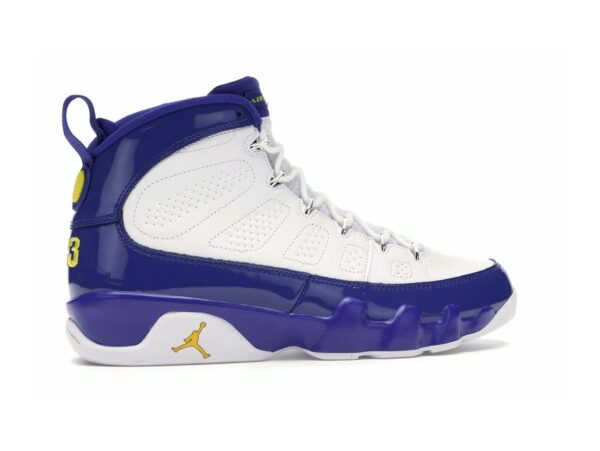 Air Jordan 9 Retro Kobe Bryant PE (302370-121) Blanco/Amarillo Concord Tour
