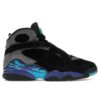 Jordan 8 Retro Aqua (2025) – Negro/Rojo auténtico/Gris hierro/Concord brillante/Aquatone