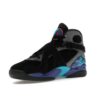 Jordan 8 Retro Aqua (2025) – Negro/Rojo auténtico/Gris hierro/Concord brillante/Aquatone