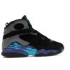 Jordan 8 Retro Aqua (2025) – Negro/Rojo auténtico/Gris hierro/Concord brillante/Aquatone
