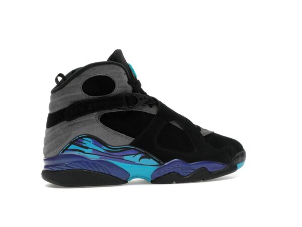 Jordan 8 Retro Aqua (2025) – Negro/Rojo auténtico/Gris hierro/Concord brillante/Aquatone
