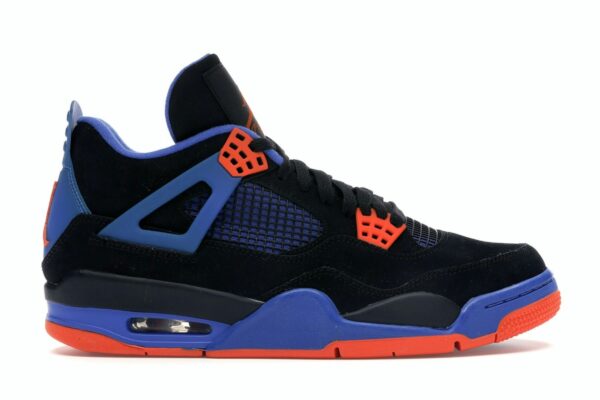Air Jordan 4 Retro Cavs (308497-027) – Negro/Naranja Seguridad/Royal Juego