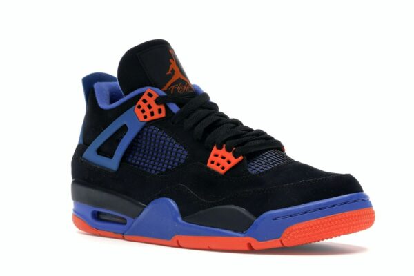Air Jordan 4 Retro Cavs (308497-027) – Negro/Naranja Seguridad/Royal Juego