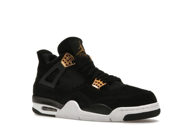 Air Jordan 4 Retro Royalty – 308497-032 – Zapatillas de ante negro/dorado metalizado
