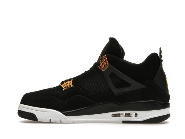 Air Jordan 4 Retro Royalty – 308497-032 – Zapatillas de ante negro/dorado metalizado