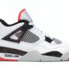 Jordan 4 Retro Flight Nostalgia (308497-116) – Blanco/Negro/Carmesí Brillante