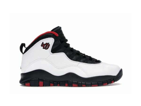 Air Jordan 10 Retro Double Nickel Blanco/Negro-Rojo Verdadero 310805-102